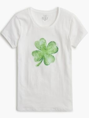 J Crew Clover graphic tee xxs